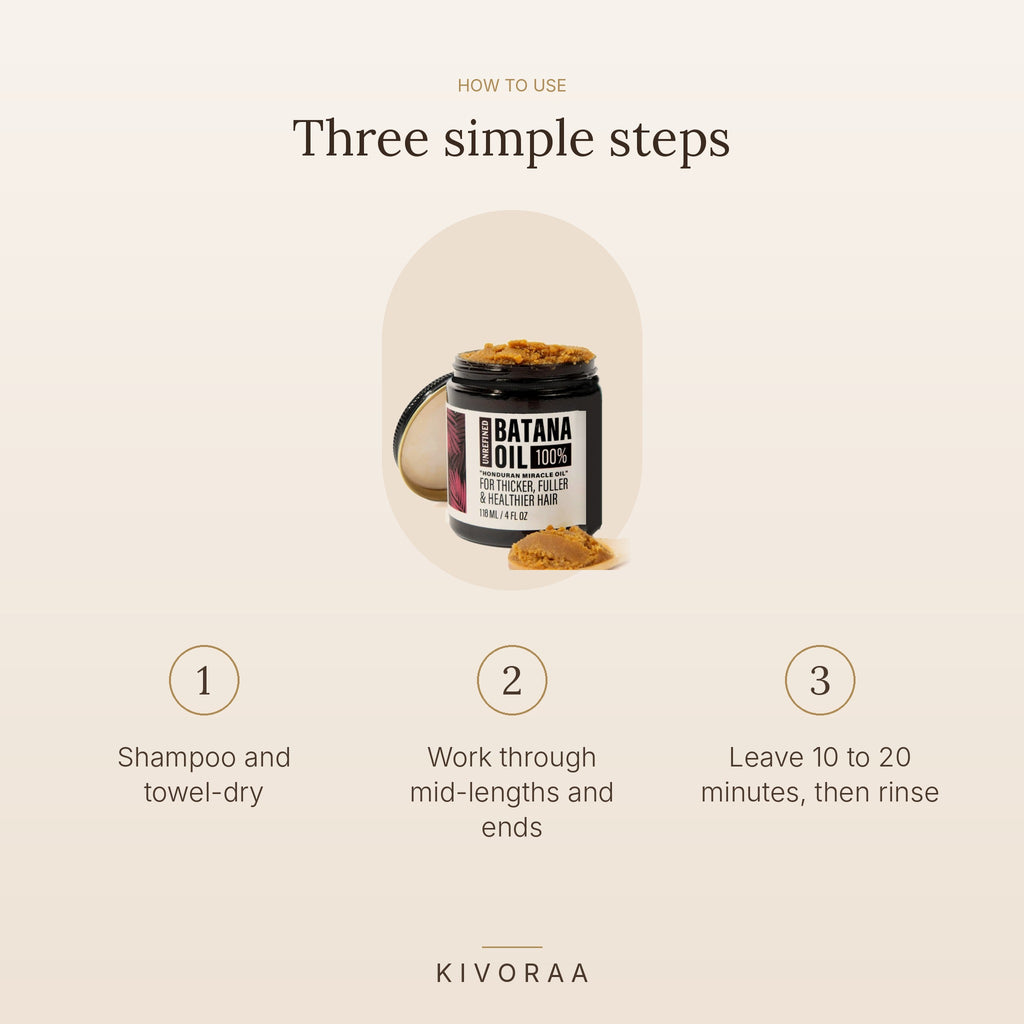How to use the batana hair mask