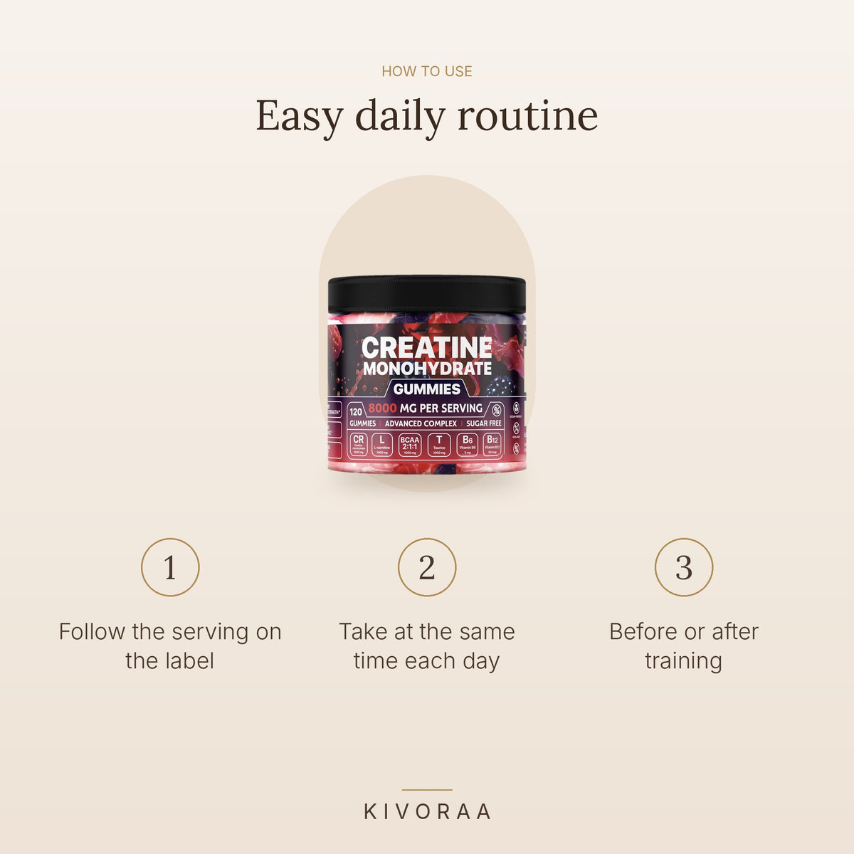 How to take creatine gummies