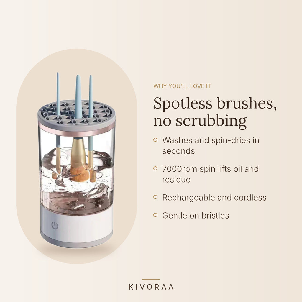 Electric Makeup Brush Cleaner features