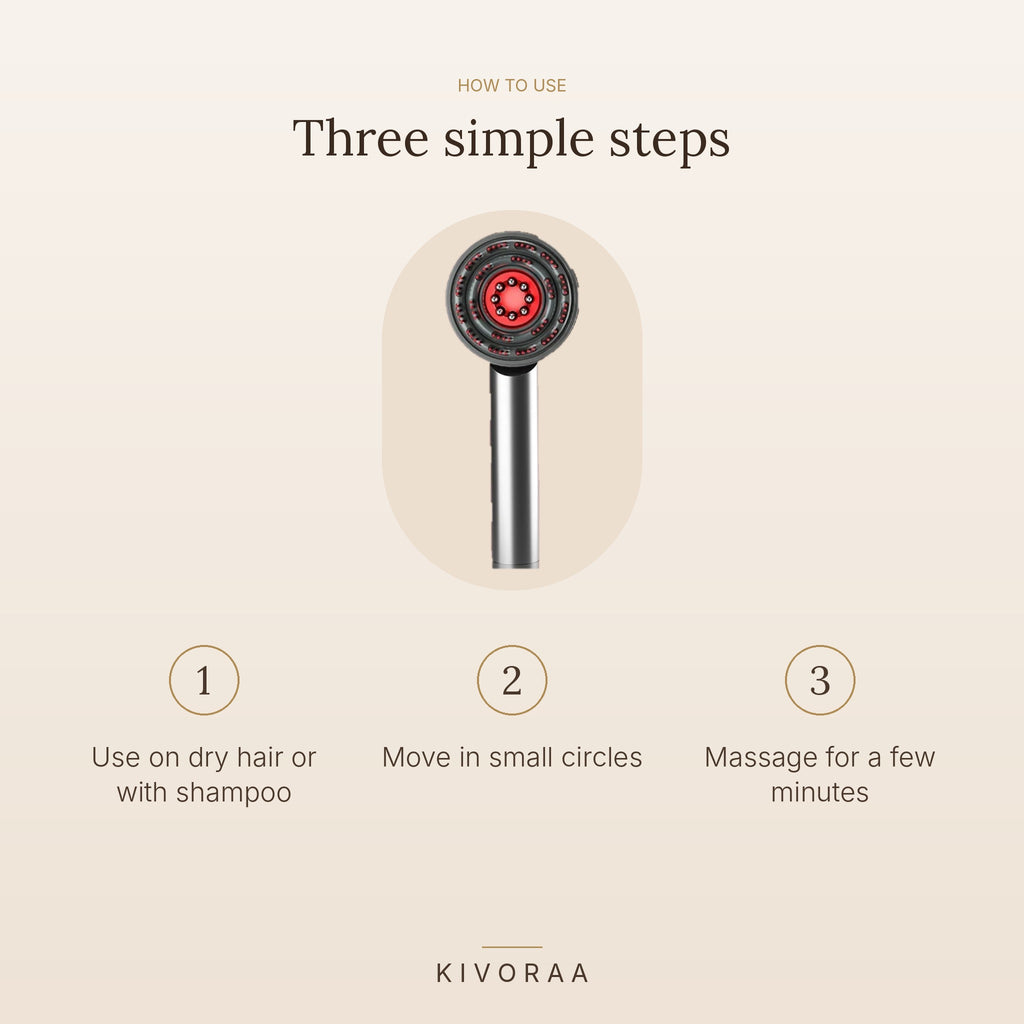 How to use the Comb Scalp Massager