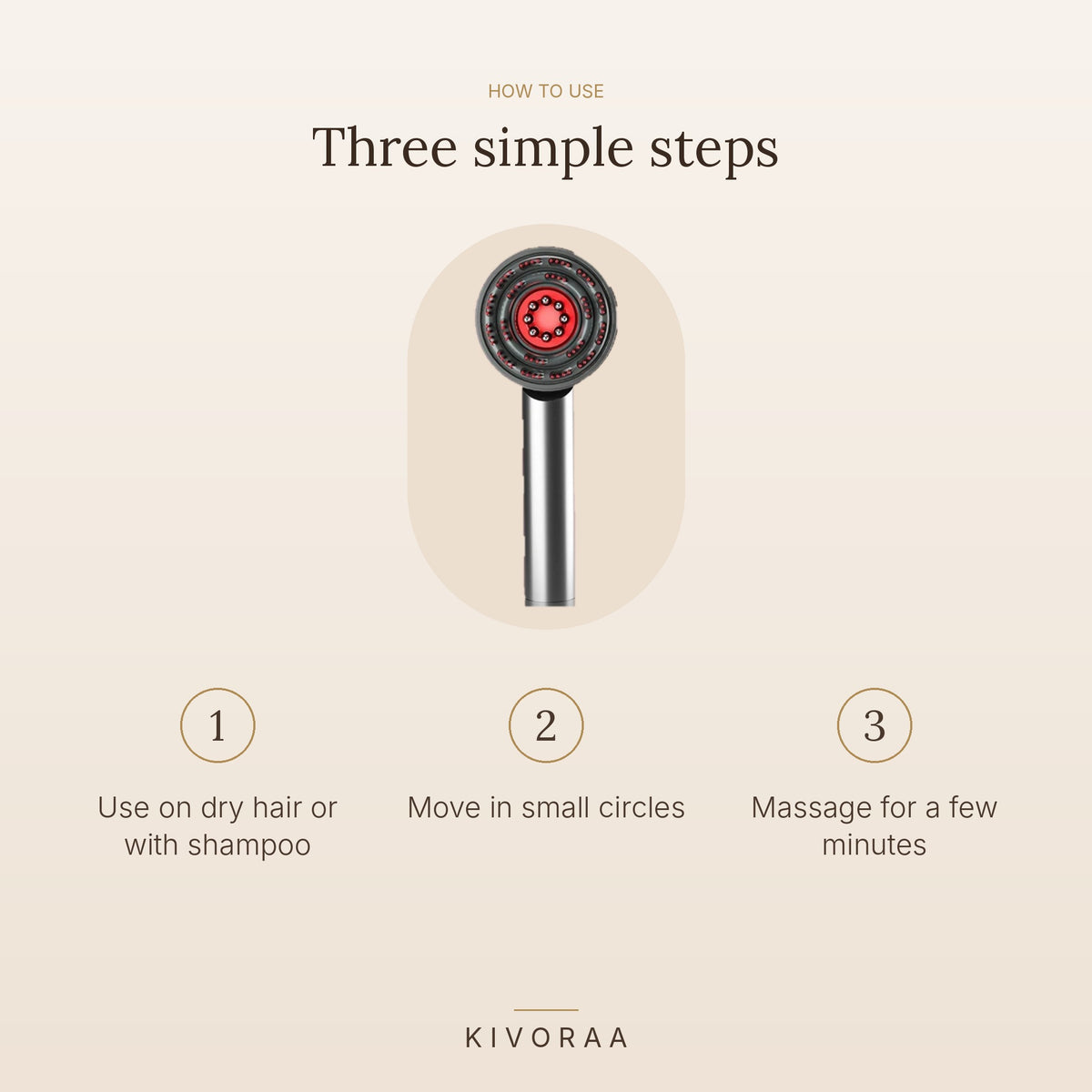 How to use the Comb Scalp Massager